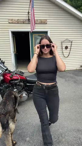 Just a socially awkward girl and her Harley #harleydavidson #sportster1200custom #justagirl 