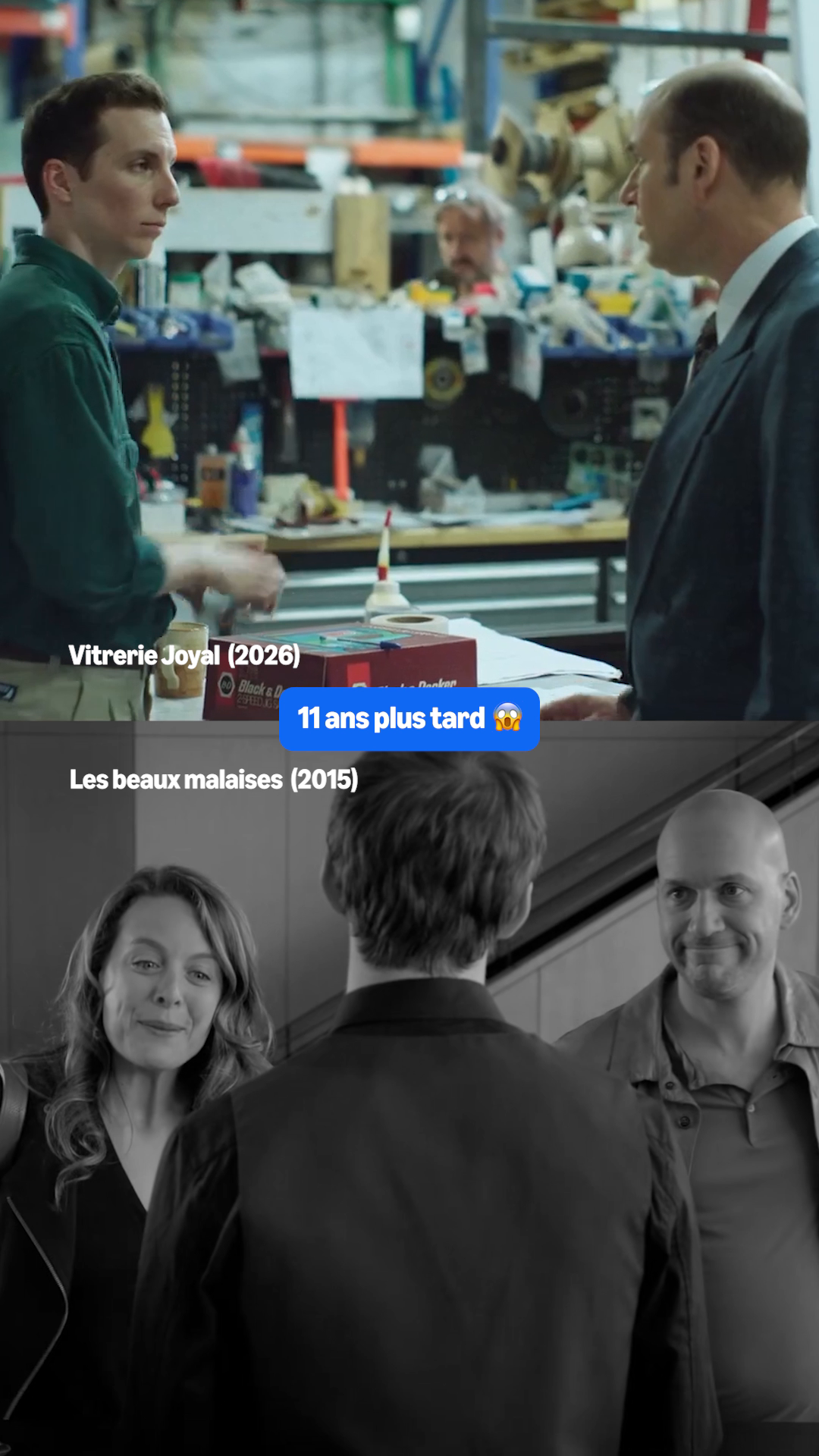 Réunis après plus d'une décennie 🤯 | 📺: #VitrerieJoyal #LesBeauxMalaises 🎭: #PierLucFunk #MartinMatte #JulieLeBreton
