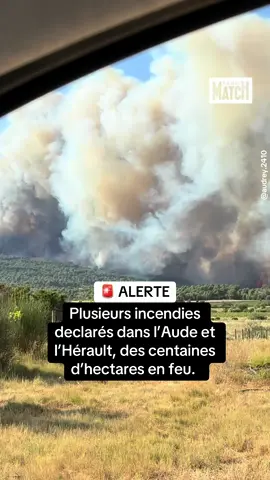 Plusieurs dizaines d'habitants des quartiers sensibles ont dû se réfugier dans des salles des fêtes, en prévention de l'expansion du feu.  Les pompiers indiquent qu'aucune personne n'a été blessée lors de cette évacuation. 700 hectares ont été parcourus par les flammes à la limite de l’Hérault et de l’Aude. Images : @audrey.2410 #incendies #aude #herault #sinformersurktiktok 