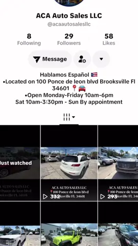 GO FOLLOW THEM AND TELL THEM I SENT YOU ☺️ THEY HAVE WHAT  YOUR LOOKING FOR AT A GREAT PRICE 🙌@ACA Auto Sales LLC 