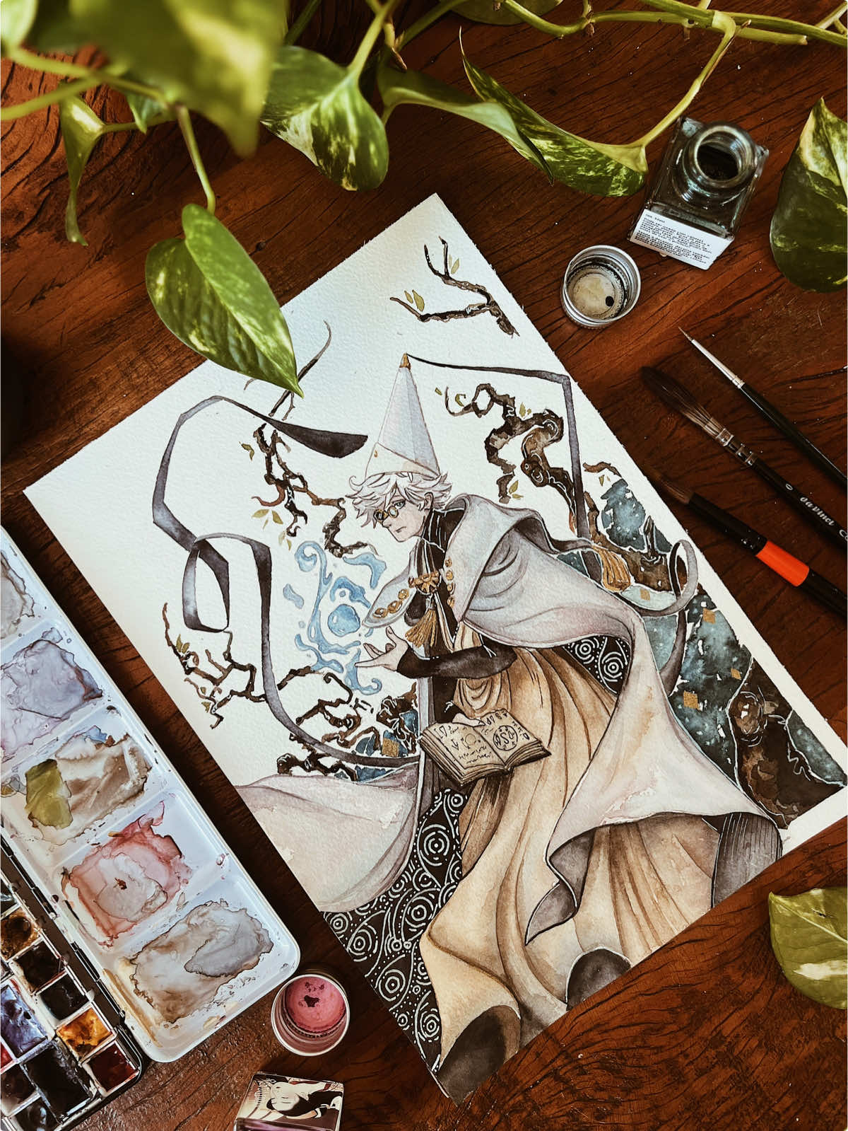 Mais alguem obcecado por esse anime?  #witchhatatelier #anime #qifrey #watercolor #watercolorpainting 