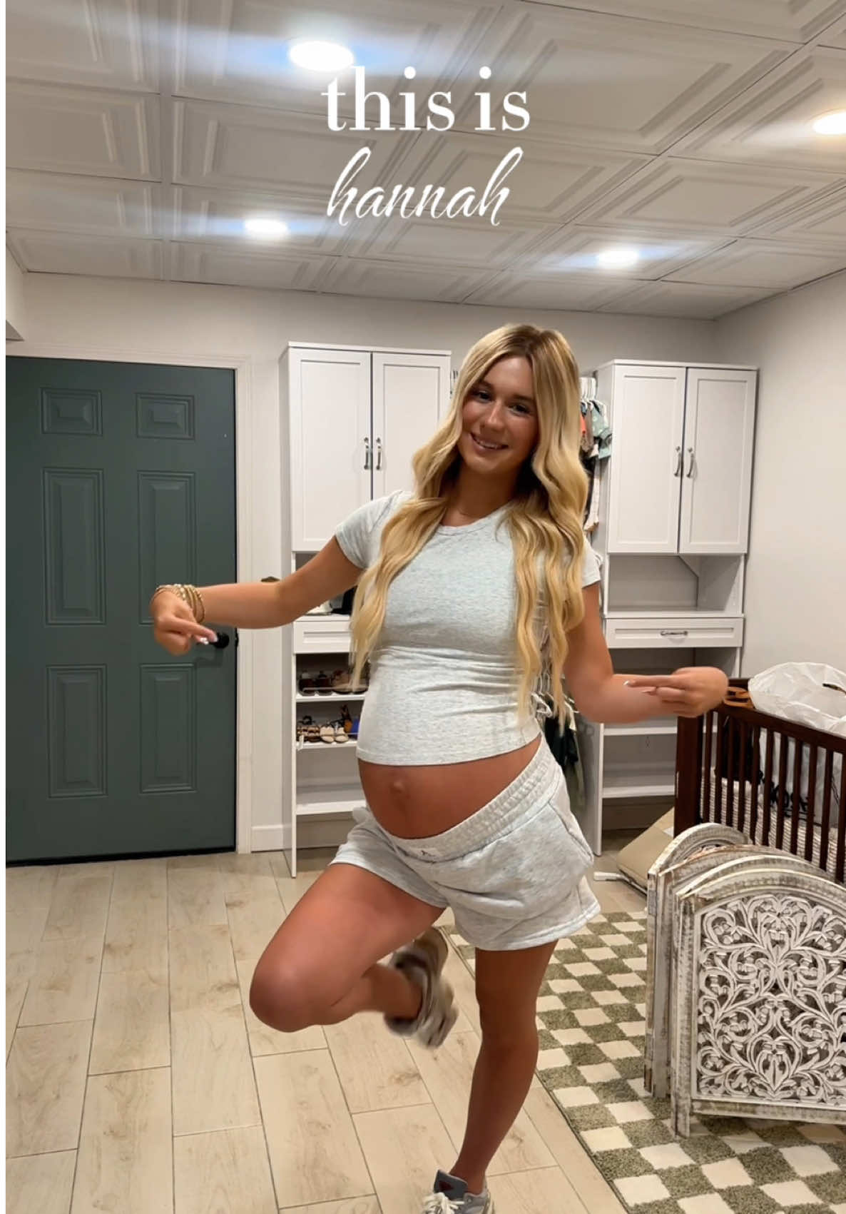 long awaited nursery update! day 33/55 posting til baby boy is here! 🤍🧸 #fyp #18andpregnant #singlemom #teenmom #nursery 