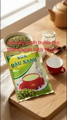 # sữa đậu xanh # trườn thọ thơm ngon # bịch 10 gói 
