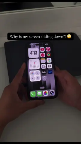 PART 16 | If your screen keeps dropping halfway down, it’s Reachability.  Useful in theory, annoying in real life. Off in settings now.  #TikTokCreatorSearchInsightsIncentive #iphonetips #ios #iphone #setting 