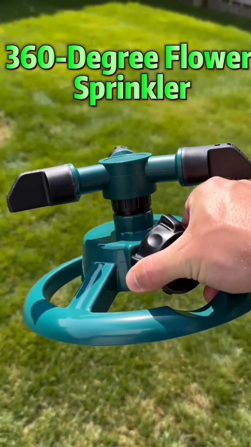 360 Degree Rotating Lawn Sprinkler, Automatic Garden Watering System, Large Area Coverage Irrigation, Heavy Duty Yard Sprinkler for Outdoor Spray, Adjustable Lawn & Garden Watering Device #gardenequipment #gardengadgets #ricewaterspray #backyardessentials #expandablehose #gardeningmusthaves #selfwateringplanters #abovegroundpoolmusthaves #backyardactivitiesforkids #retractablegardenhose #AI