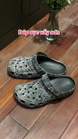 Dép sục vẩy sơn siu cá tính #depsuc #depsuccrocs #depsucvayson #TH✿ 