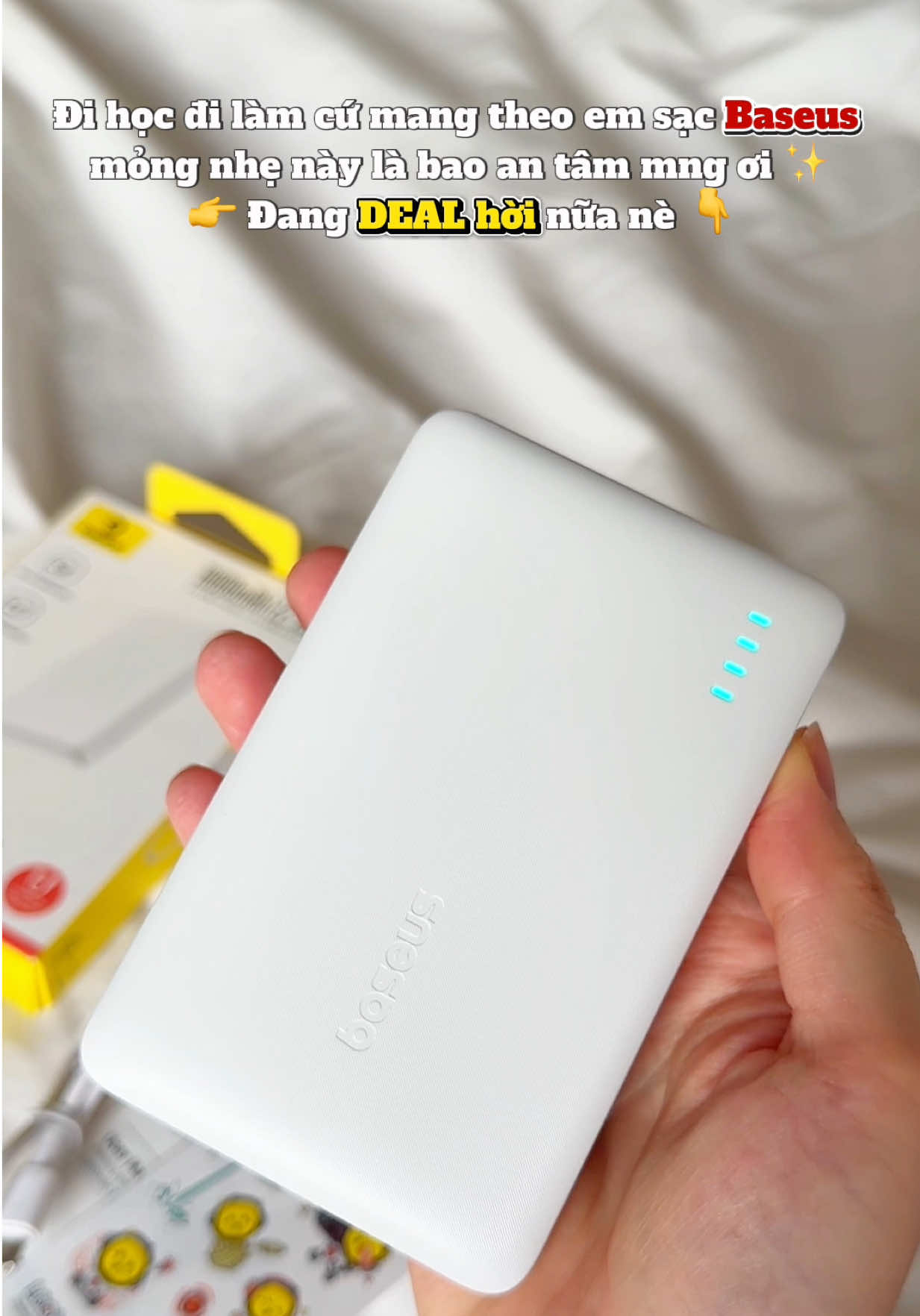 Sạc dự phòng Baseus 10.000mAh sạc nhanh 22.5W chất lượng, thiết kế đẹp tiện lợi nhỏ gọn❤️🥰😍 #baseus #baseusvietnam #sacduphongbaseus #sacduphong20000mah #baseusqpow3 
