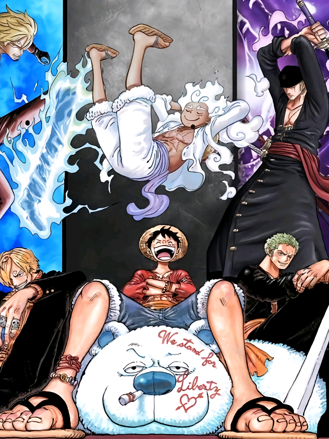 calon Raja Bajak Laut dengan kedua sayapnya 👑🔥 #onepieceedit #luffy #zoro #sanji #wofsq 