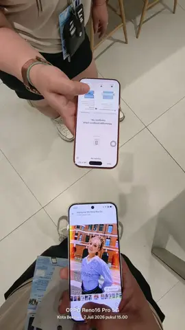 Oppo sekarang bisa share langsung ke iphone guys #opporeno16series 