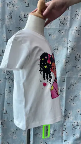 Cute cartoon print your girl will actually want to wear every day 💖 #GirlsTee #KidsLoveIt #CartoonPrint #ChildrensWear #EasyMorning