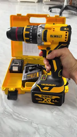 Máy Khoan Pin-Máy Máy khoan pin 199v Dewalt 3 chức năng có búa động cơ không chổi than 2 pin 10 cell #xuhuong #thinhhanh #sieuthidienmay24h  