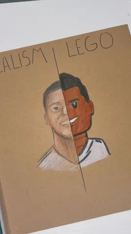 Lego vs realism here is Mbape #arteasy #ardrawing #sketch #art #fifa 