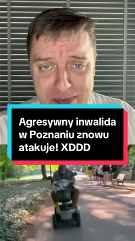 Agresywny inwalida w Poznaniu znowu atakuje! XDDD #niepekam #poznan #polska #news 