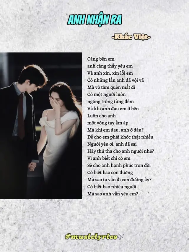 “Và anh xin, xin lỗi em….” #tuiyeunghe #anhnhanra #nhachaymoingay #nhactamtrang #xuhuongtiktok 