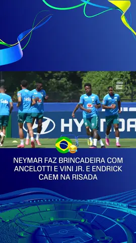 O QUE SERÁ QUE ROLOU ALI, FÃ DE ESPORTES? 👀🤣 Só risadas para Neymar, Vini Jr e Endrick no treino da seleção! 👉 Assista à Copa do Mundo FIFA pela CazéTV no #DisneyPlus, sem custo adicional. #FIFAWorldCup #ESPN2026 #Neymar #ViniJr #Endrick