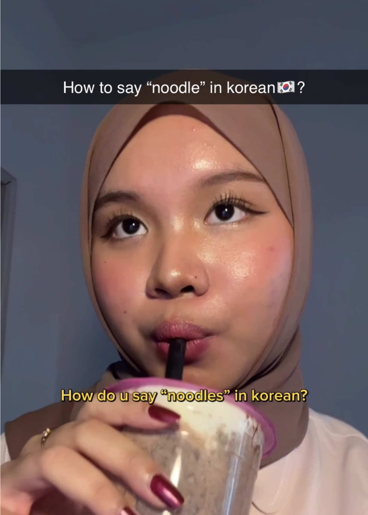 how do u say noodles in korean? #sakuraspeak #fyp #learningkorean #koreanspeak #LanguageLearning