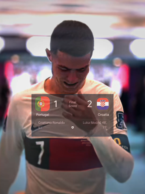 Tried the best  but it wasn't enough 💔 #cristianoronaldo #ronaldo #worldcup #portugal