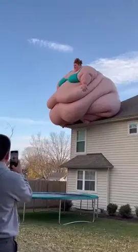 She broke the trampoline 😮 #fyp #slop #ai #aislop #viral  
