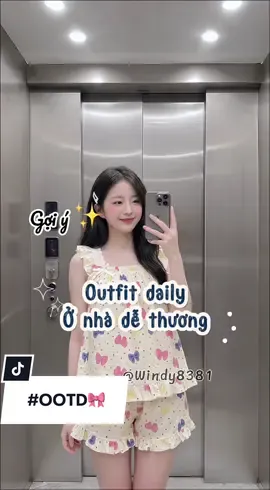 Bộ nơ pastel ngọt như kẹo bông, mặc ở nhà hay nghỉ dưỡng cũng thấy ngày nào vui hơn một chút 🎀✨ #tiktokshop77 #thoitrangnuhottrend #windy8381 #phoidoxinh 