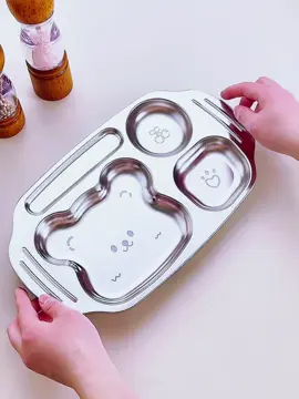 Khay ăn dặm inox cho bé. ##viral #videoviral #xuhuong #khayandamchobe #khayinox 