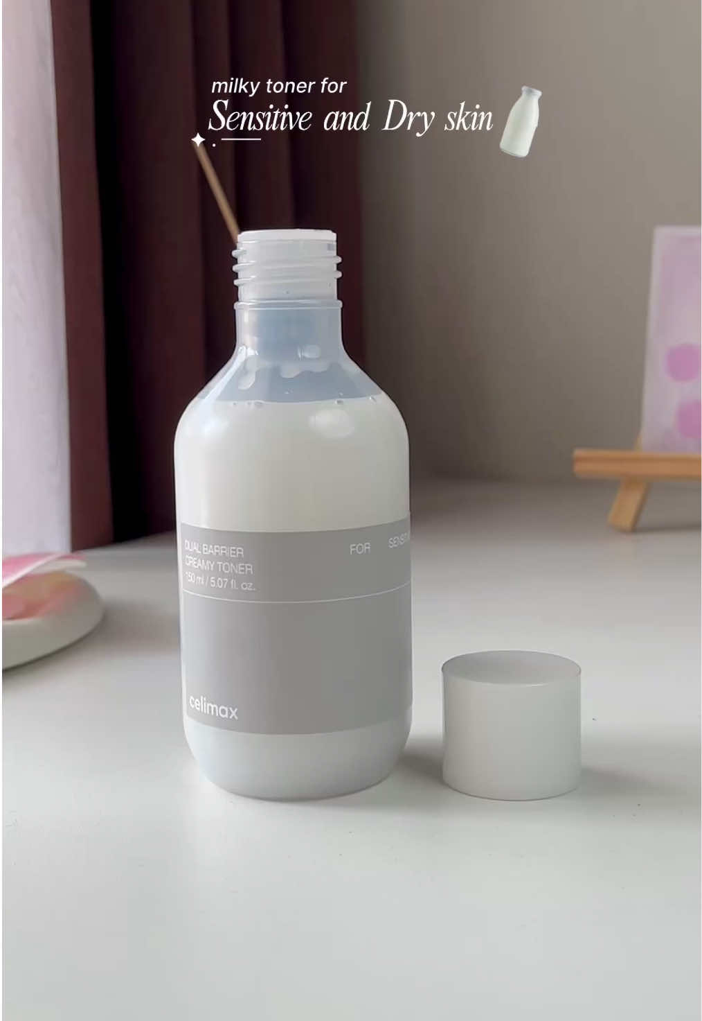 as a dry & sensitive skin girly, toner ini ngebantu bangettt!! 🤍✨ apalagu kalo kulit lagi rewel ini best bangettt  #toner #calmingtoner #sensitiveskin #dryskin #celimax 
