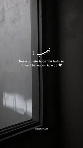 No one can snatch anything from you if it is in your naseeeb🥀