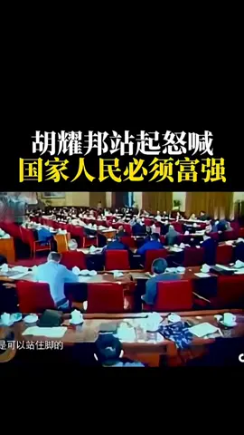 胡耀邦站起怒喊国家人民必须富强
