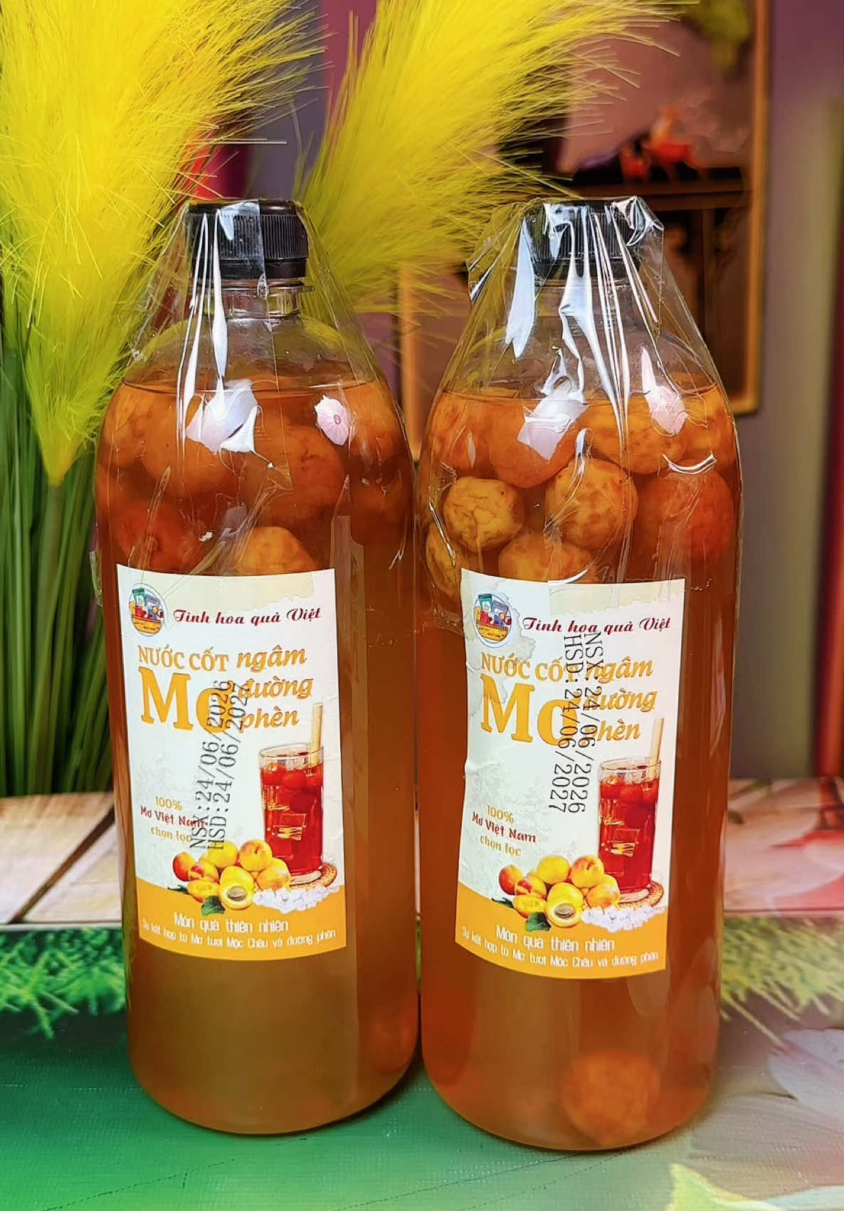 [1 Lít Đậm Đặc] Nước Cốt Mơ Mộc châu #betuyetthichsansale #xuhuong #tiktokshop #nuocmongamduong #cotmomocchau 