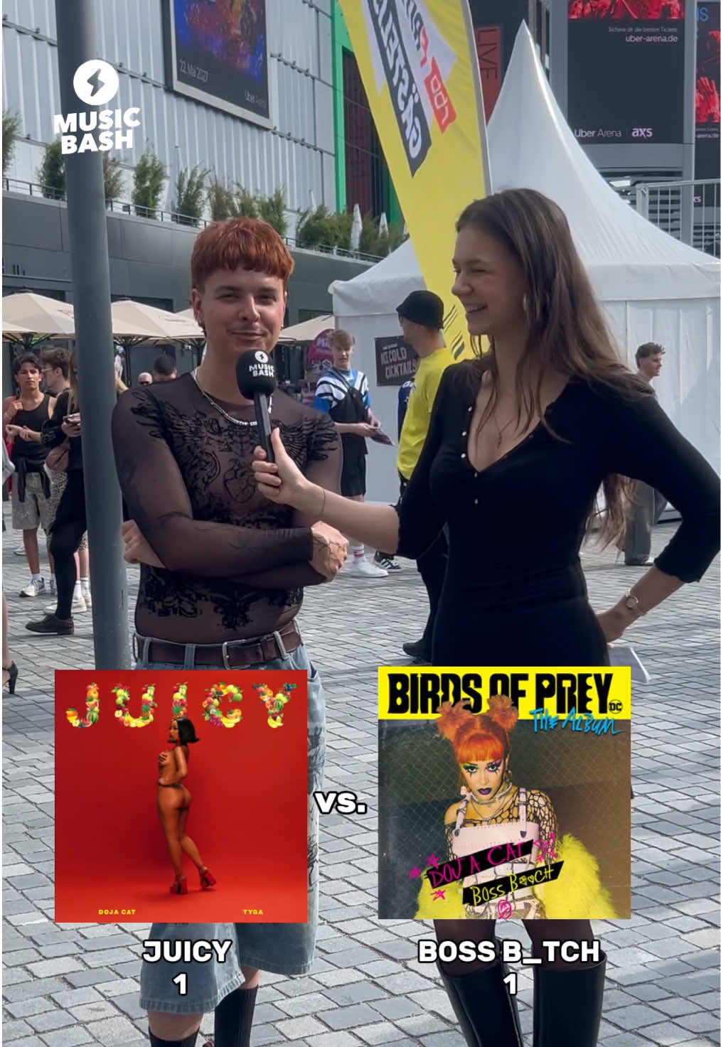 JUICY vs BOSS B_TCH🤫💛 Which is your @Doja Cat fave?😼 #dojacat #tourmavie #juicy #boss #interview