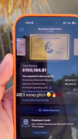 *not patched yet* All jokes aside this is real and you can’t spend what you don’t earn 🤷This is a reminder to GRIND for what you believe in. Work for it and ignore those who don’t understand you. I believed that I could change my life so I went out there and made it happen and TRUST ME you can too. #sales #coldcalling #realestate #entrepreneur #amex