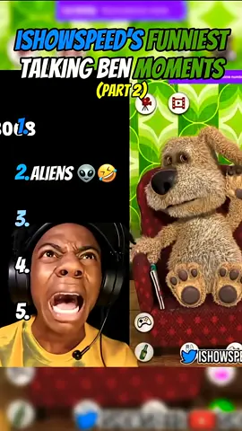 IShowSpeed’s FUNNIEST Talking Ben Moments (Part 2) 😂🐶🔥 #ishowspeed #speed #talkingben #ranking #fyp 