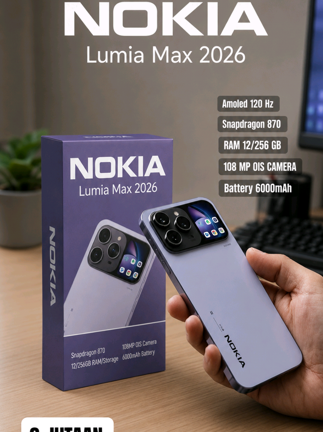 Kalau spesifikasi ini benar hadir di harga 3 jutaan, jelas bikin banyak brand lain ketar-ketir! 🤯 ✅ AMOLED 120Hz ✅ Snapdragon 870 ✅ RAM 12/256GB ✅ Kamera 108MP OIS ✅ Baterai 6000mAh Menurut kamu, worth it nggak kalau Nokia benar-benar merilis HP seperti ini? Tulis pendapatmu di kolom komentar! 👇 #smartphone #zygadgets #reviewhp #lumiamax2026 #hpnokia 