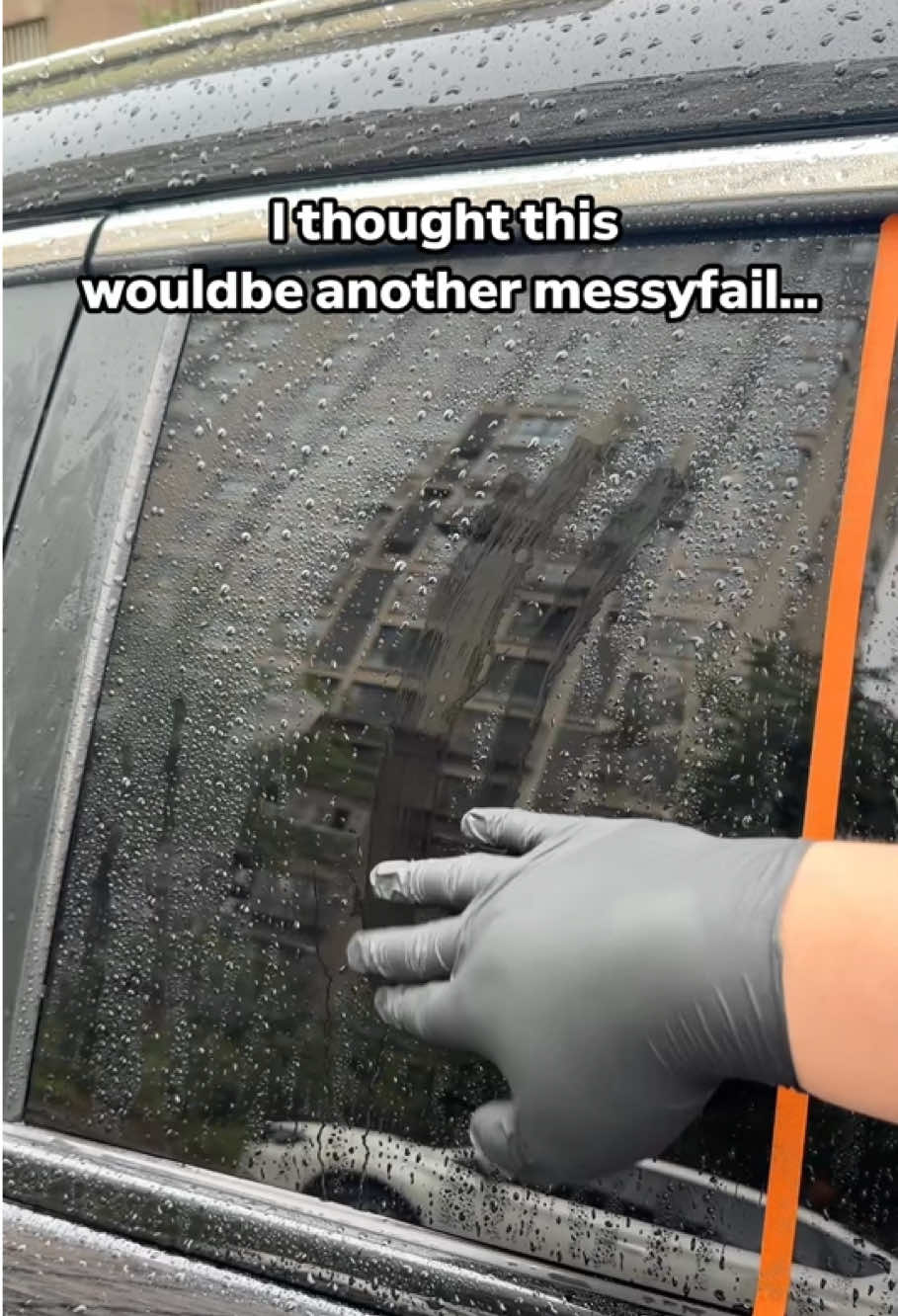 I honestly thought this was gonna be another fail.😳#fyp #glasscleaner #oilfimcleaner #carclean #tiktokmademebuyit 