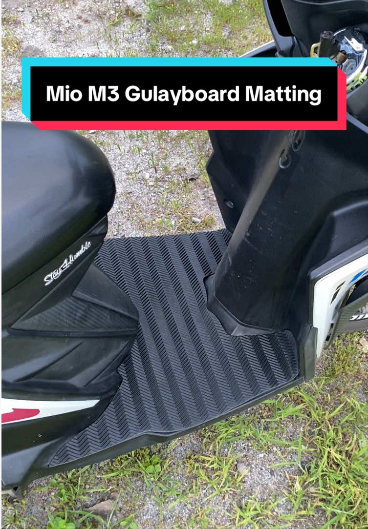 Iwas gasgas sa mga alagang M3 natin #miom3 #footboardmatting #matting #mioi125 #quickiefinds 
