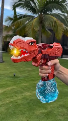 Electric Water Gun for Kids, Waterproof Dinosaur-Themed Water Blaster, Flashing Rapid-Fire Feature, Colorful Lights, Fun Outdoor Toy #squishytoyreview #electricflyswatter🦟⚡ #waterproofflashlight #kidsafe #cordlesswaterhose #magicwaterpaintingkitforkids #frozenwaterbottle #paintballgun #stanleywaterjug #kidsbeach