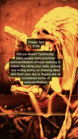 Part 134 | Subconscious Autocannibalism 🩸🦷 #creepyfacts #scaryfacts #psychologyfacts #unsettling #bodyhorror