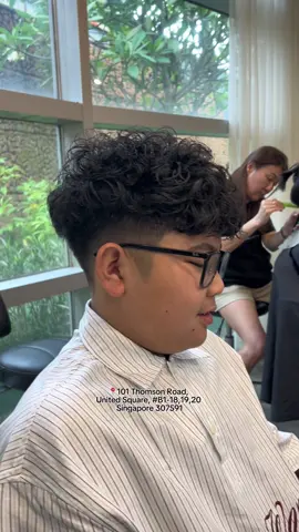 Signature Men’s Perm on promo now for just $150 (cut, perm and wash)‼️ Call/WhatsApp: 9668 5599  SALON AT GOLDHILL 📍 101 Thomson Road, United Square, B1-18,19,20 Singapore 307591  #hairtransformation #hairconsultation #fypシ #barber #perm 
