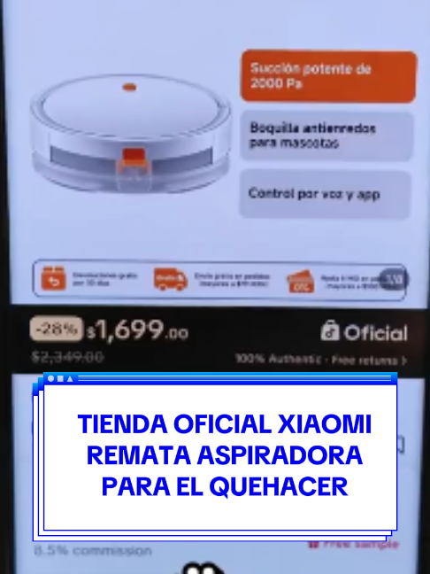 El quehacer va a ser aún más fácil con este robot aspiradora de Xiaomi que hasta trapea y está 400 pesos más barato que en otras tiendas. #xiaomi #ofertas #descuentos #tiktokshop#robot #aspiradora #limpieza #trapear