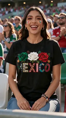 You’re a Mexico fan & this tee just hit different 💚🤍💖🌹 #MexicoTee #TikTokFashion #CottonTee #FanEssential #GraphicTee #WomensTshirt #Fashiontshirt #WorldCup