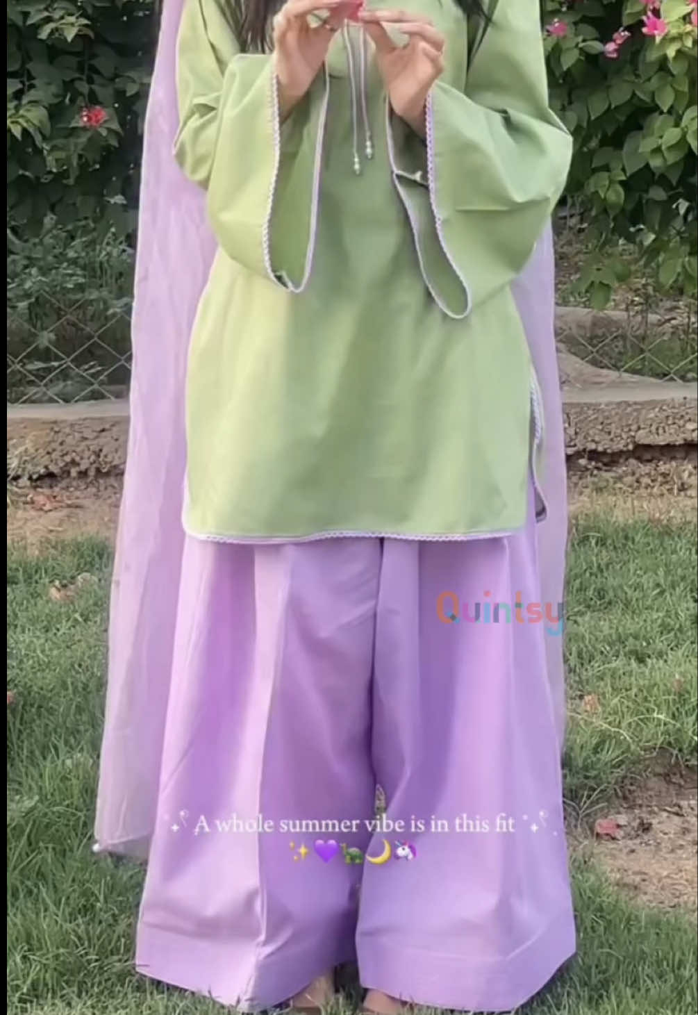 POV: your closet was missing this desi summer fit 🌿☁️🦢💜  A soft desi kurti paired with a dreamy Farshi salwar 🥺💚  #kurti #shortkurti #fyp  #foryoupage  #farshisalwar  [desi, kurti, kurtilover, ootd,fit, love, explore, pinterest inspired, short kurti, kurtis, cotton kurti, desi kurti, desifit, fit check, fitcheck, trending, twinning, viral, y2k outfit, farshi shalwar, chikankari plazo, chikankari plazo, চিকেনকারি প্লাজো, grwm]