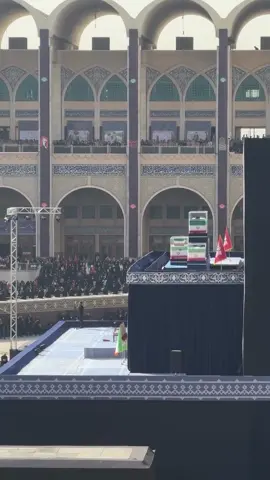 في امان الله .💔 جانب من تشيع نعش الشهيد السيد علي الخامنئي 