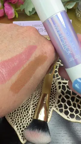 easy swipe & go tarte multi stick blush & bronze. #tartemultistick #tartebronzer #tarteblush #tartecosmetics #tiktokshopcreatorpicks 