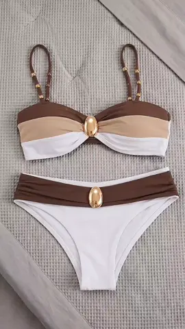Conjunto de biquíni de estilo sofisticado  #biquini #modafeminina #achadinhostiktok #tiktokshopbrasil 