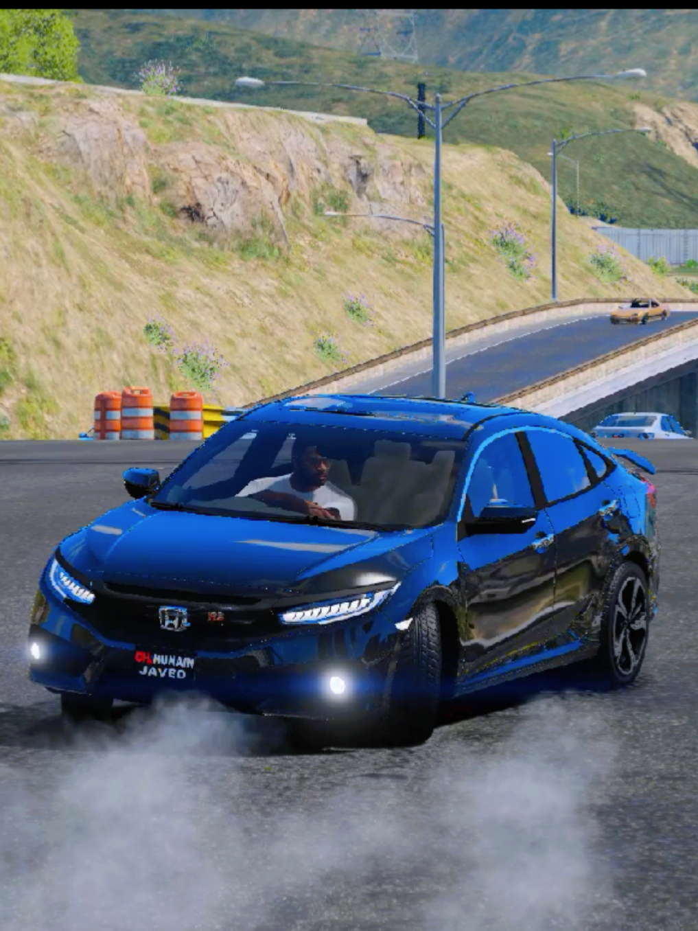 gta 5 Honda civic x driving video  #viral #foryoupage #gta #drift #gta5clips 