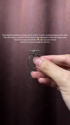 Penderita anxiety sini kumpul, wajib punya cincin ini si #cincinanxiety #cincin 
