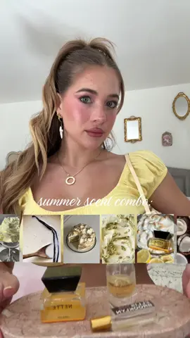 what I smell like today: 🍋🍨🥥🧈🍯 #scentoftheday #perfumetok #pistachio #lemonscent #vanillaperfume 