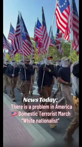 News Today: Around 400 white nationalist Front members are marching in D.C. today with Confederate flags,and other symbols of their beliefs. AMERICANS 🇺🇸🦅 DO NOT LIKE NAZIS #Standuptonazis #America #4thofjuly2026 #whitenationals 