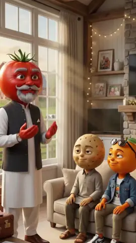 Kabhi kabhi ek chhoti si baat poori zindagi badal deti hai. 🥹🍅🥔🍊 #creatsearchinside #fruitdramaa #cartoon #aistory #viral 