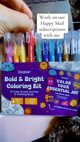 Acrylic pens and markers are mt new favorites!  #doodling #coloring #artsupplies #happymail