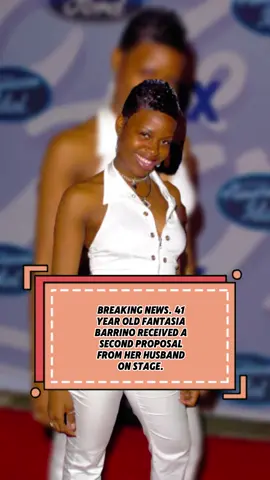 Breaking news.  41 year old Fantasia Barrino received a second proposal from her husband on stage. #foryou#fyp#celebrity#usa#popculturenews
